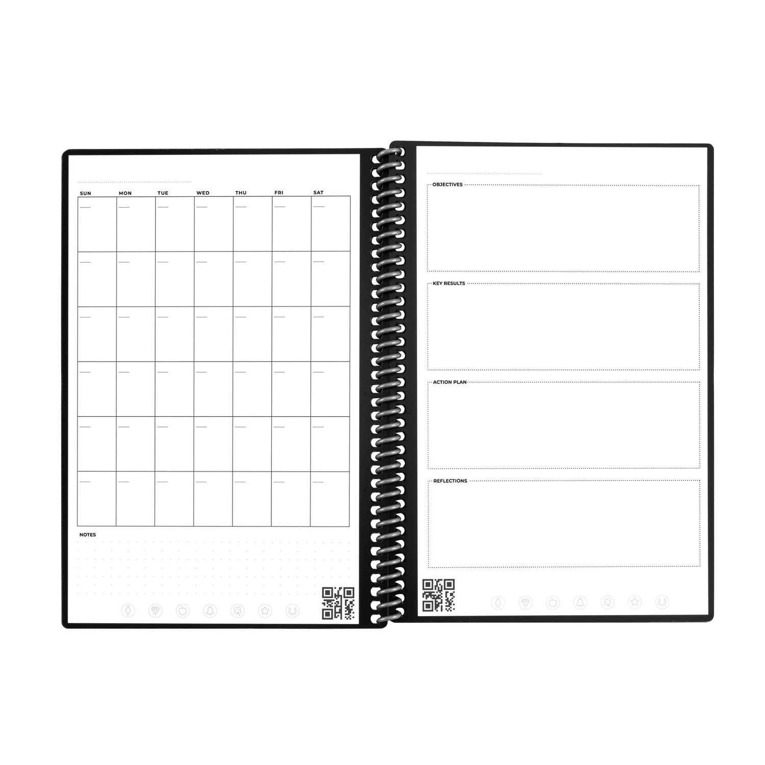 monthly calendar pages