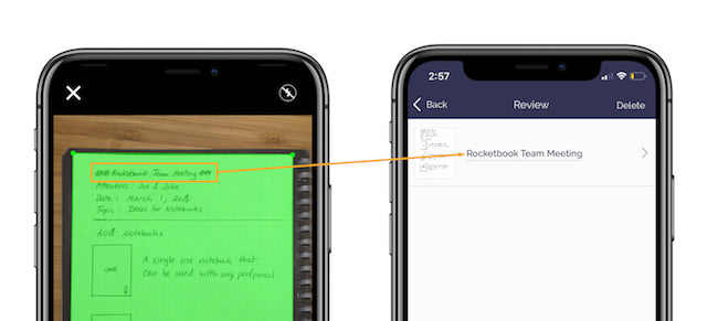 two smartphones side by side featuring smart titles feature