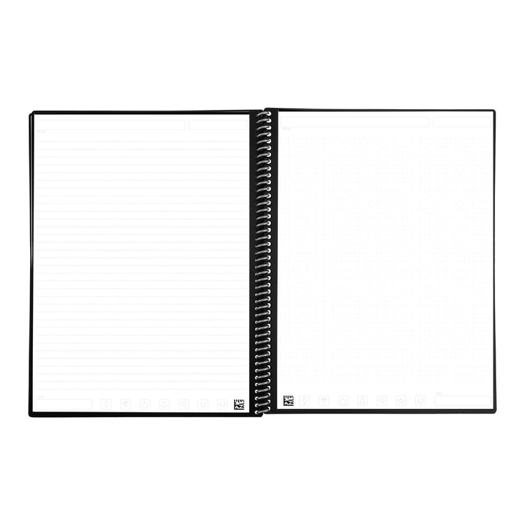 A lined page and a dot grid page