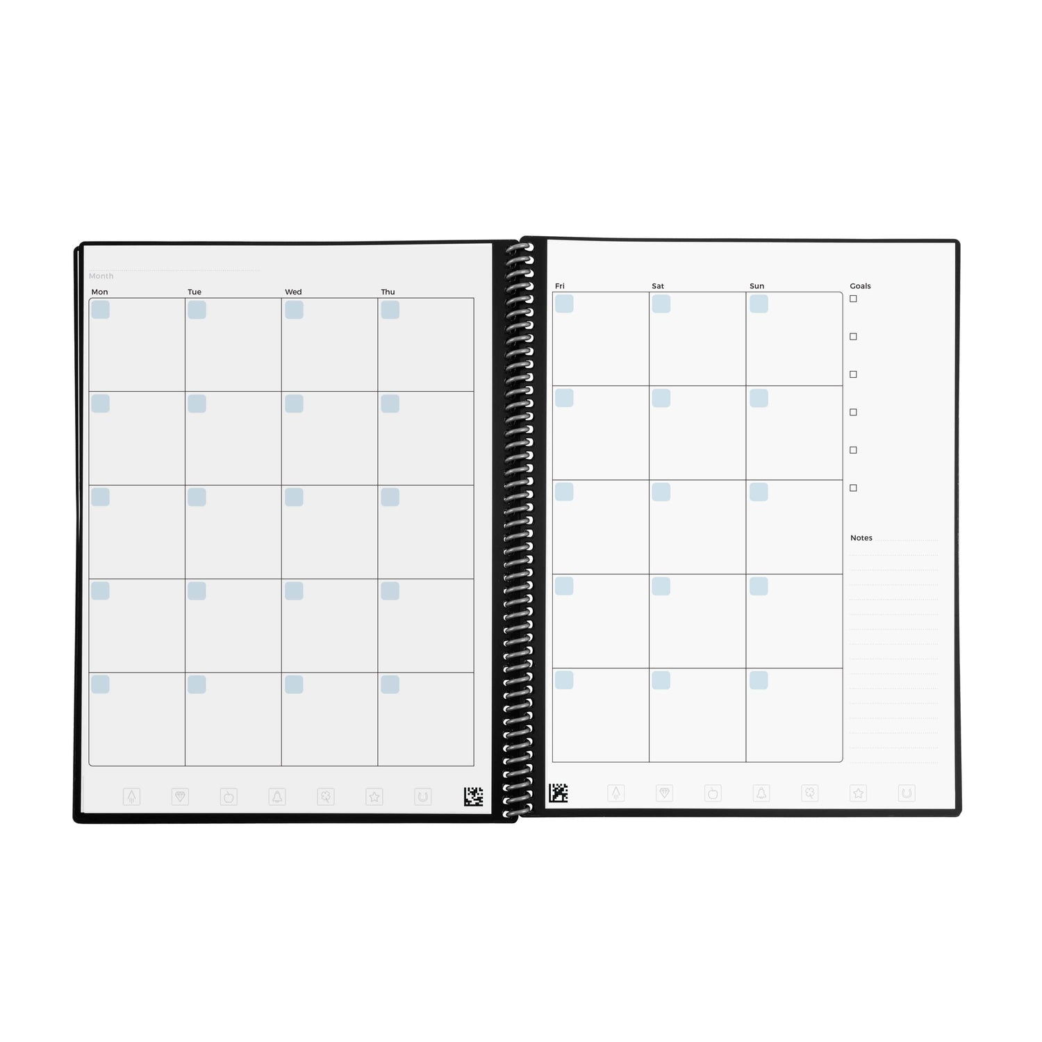 monthly calendar pages