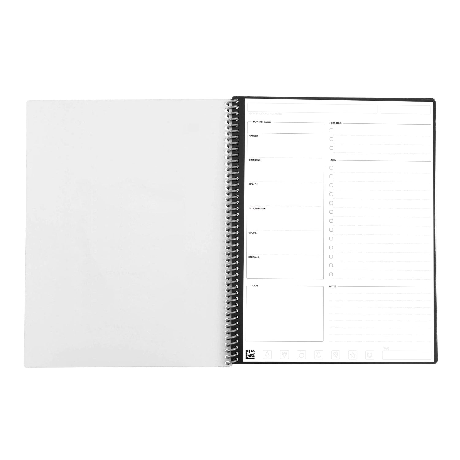 A monthly dashboard page