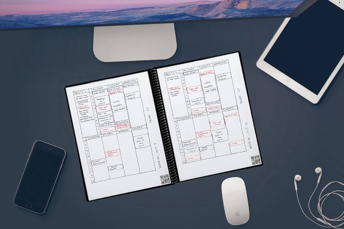 filler paper in Rocketbook notebook