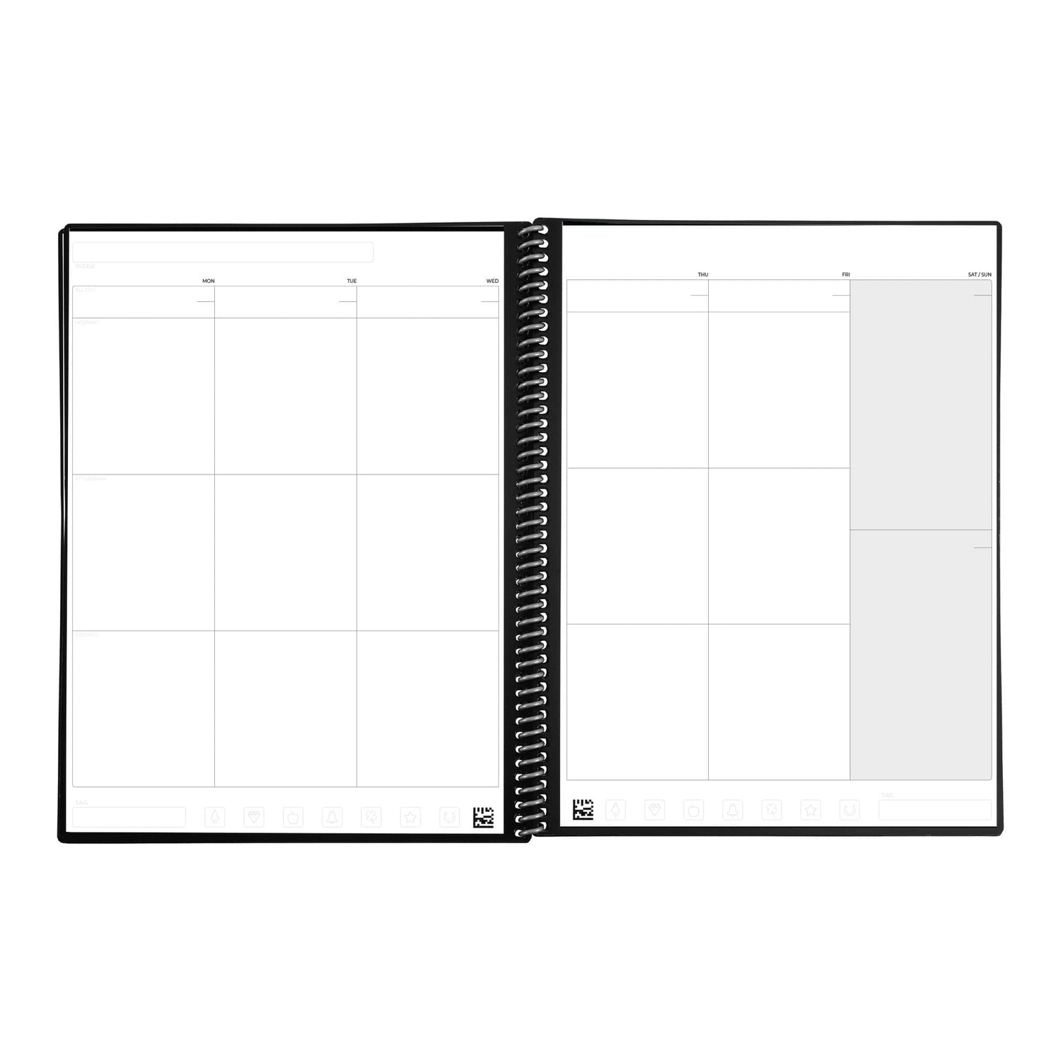 Two weekly pages